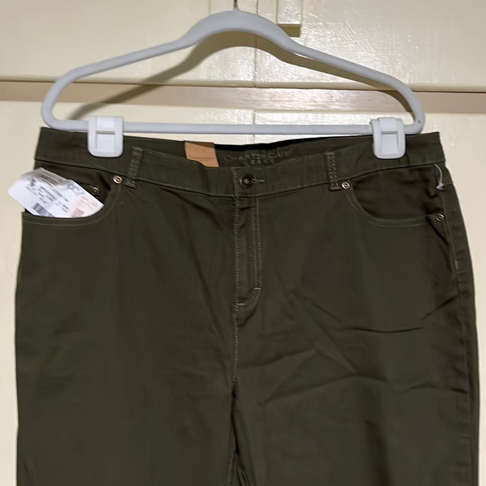 Charter Club Olive Jeans NWT